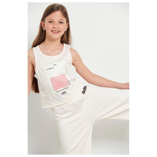 Bodytalk Παιδική αμάνικη μπλούζα Crop Top